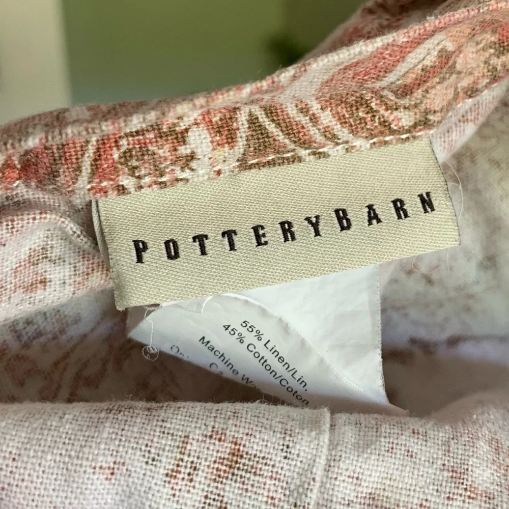 Pottery Barn Linen Blend Large Pillow Case